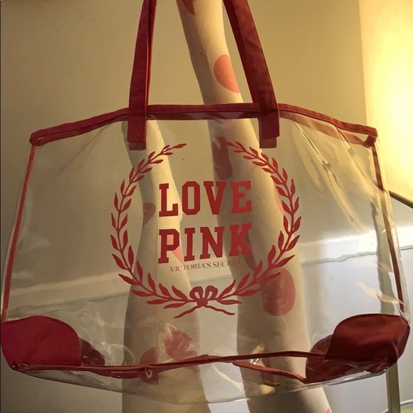 Rare VS HTF Pink monogram jelly tote 💞🦄💞 - Picture 2 of 2